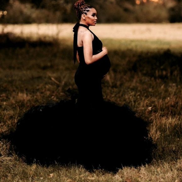 Maternity Halter Dress - Picture 5 of 10